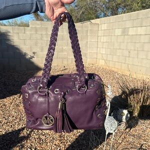 Michael Kors Deep Purple Satchel Bag